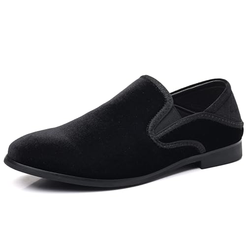 COSIDRAM Men's Casual Loafers Velvet Comfort Classic Foldable Heel 2-Way Wear Slip On Fashion Slippers Walking Shoes