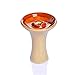 Rteanb Crisol de cerámica Hookah Shisha Accesorios Arábiga cachimba cachimba Conjunto Humo Tazón Mini Cacerola de Shisha for una Mejor Fumar Shisha Negro y marrón (Color : UN)