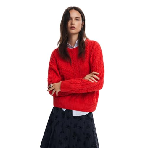 Image of Desigual Women's Woman Flat Knit Thin Gauge Pullover