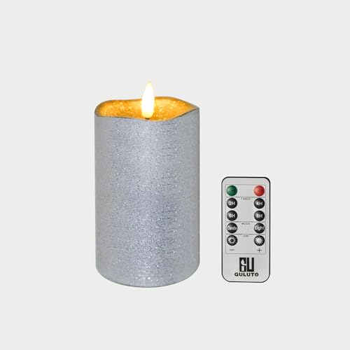 Guluto Silver Glitter Led Battery Operated...