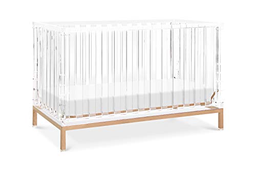 Nursery Works Luma Crib in Acrylic with Rose Gold