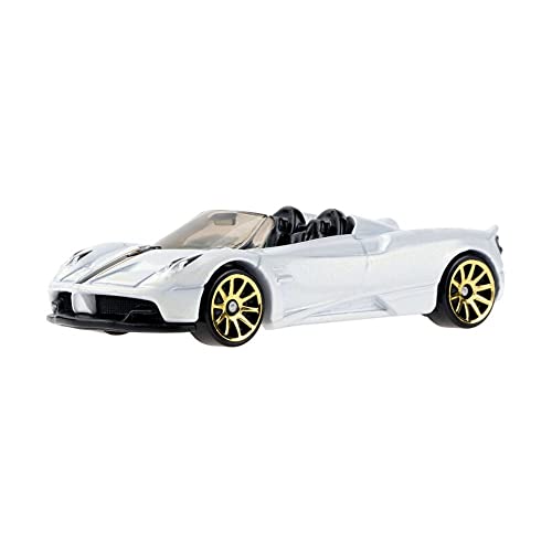 Hot Wheels – ´17 Pagani Huayra Roadster – HW Roadsters 2/10 – HKH37 – Pantalón corto para tarjeta Weiss – Mattel 2023