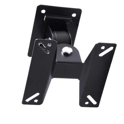 IWOWHERO Soporte Giratorio de Pared para TV Soporte Fijo para Pantalla Plana Color Negro Mini 180° Rotación Incluye Tornillos y Tapones Adecuado para Hogar y Entretenimiento