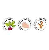 Sammy´s Herzensbrecher | Fein gebackene Snacks für Hunde | Schonend im Ofen gebacken | Mit Rote Bete & Löwenzahn | Reich an Geflügel | ohne Zuckerzusatz | Trainingssnack | 4 x 800 g