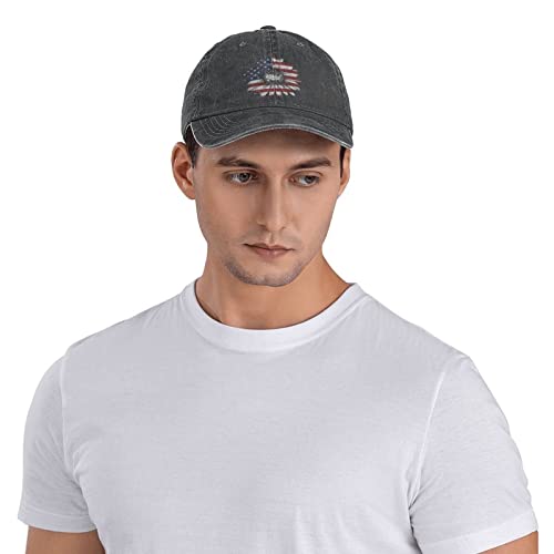 Patriotic Ball Cap For Women Fashionable Daisy Denim Hat For Girls Cotton Durable Floral Casquette Soft Adjustable #TOP6