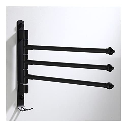 Porte-serviette salle de bain mural pivotant anti-humidité pour éviter les mauvaises odeurs