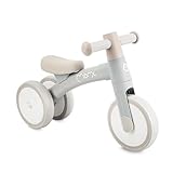 MoMi Tedi Kinderlaufrad für Mädchen und Jungen (max. Körpergewicht 25 kg), Mini-Laufdreirad mit pannensicheren Kunststoffrädern, Leichter Metallrahmen – 1,2kg