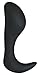 Produktbild You2Toys Black Velvets Medium Plug - softer Analplug mit Haken am Ende, glattes Analtoy für intensive Stimulation, Butt Plug für Anfänger und Profis, schwarz