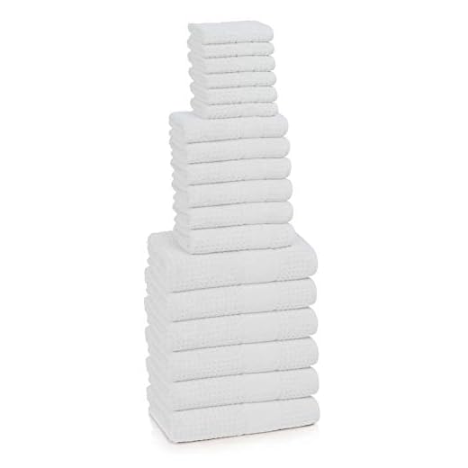 Kassatex Turkish Hammam Collection Towels, 18 Piece Set - White