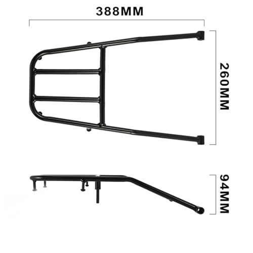 Mallette de rangement pour KLX300 avec support rigide anti-vibrations