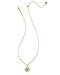 Kendra Scott Letter O 14k Gold-Plated Brass Disc Reversible Pendant Necklace in Iridescent Abalone, Fashion Jewelry for Women