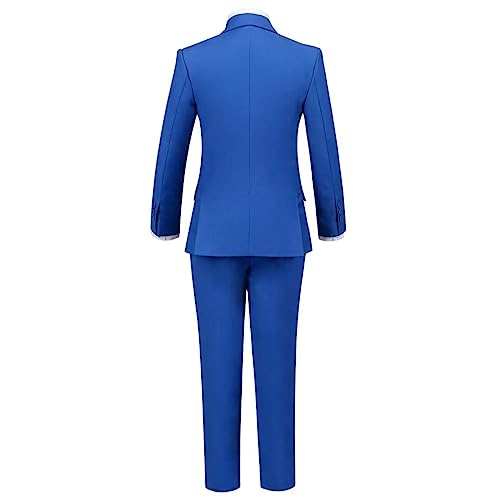 Suits For Boys Tuxedo Suit 4 Piece Toddler Boy Slim Fit Formal Wedding Kids Outfit Suit Size 5 Royal Blue #TOP2