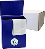 CarrySafe TSA-Approved Travel Urn Kit – Personalized Temporary Cremation Urn for Human Ashes – Airline Friendly, 200 Cu in, Blue Plastic with Travel Box