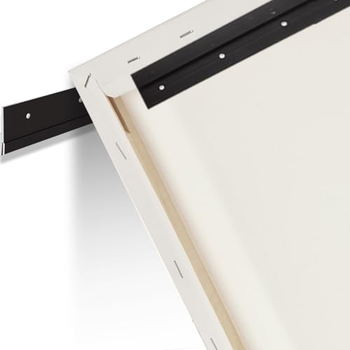 Image of CYEAH 18 inch French Cleat Picture Hanger, 6 Pack Heavy Duty French Cleat Hanger Headboard Wall Mounting Brackets, Cleat Picture Hanger Kit Z Bar Clips Supports for Hanging Pictures, Mirrors, and Art