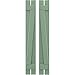 Ekena Millwork ARW102SB207X77TGH Americraft Two 2 Exterior Real Wood Spaced Board-n-Batten Shutters w/Z-Bar (Per Pair), 7 1/2"W x 77"H, Track Green