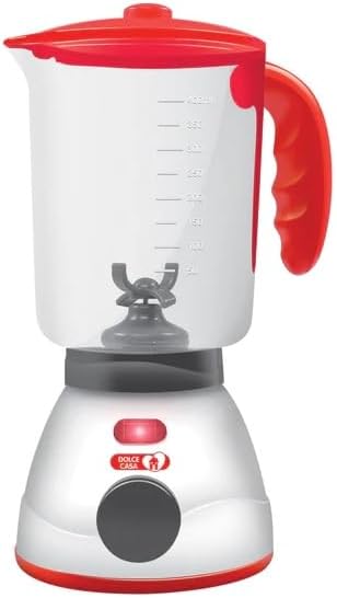 Underside of the toy blender showing battery compartment