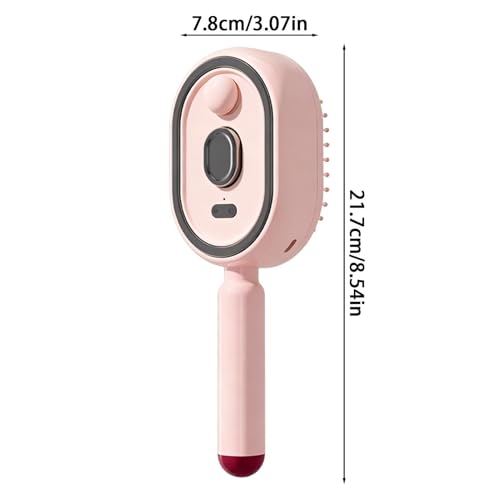 Cepillo antiencrespamiento portátil para reparar cabello seco con vaporizador led 5