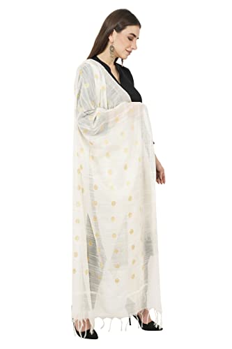 Image of Rhe-ana Women's Art Silk /Viscose Stole Dupatta for women | Stoles for Girls Stylish | Shawl And Stall For Ladies With Polka Dots 30 x 90 Inches