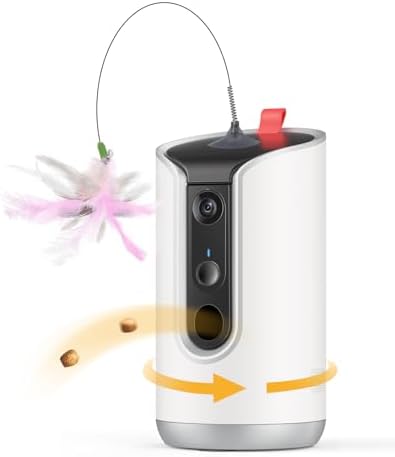 2K Cat Camera Treat Dispenser — close-up of materials and construction quality