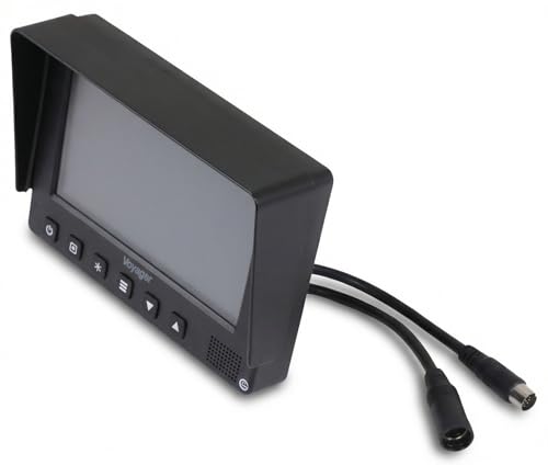 Image of Voyager VOM719WP 7-Inch Heavy-Duty QuadView Observation Monitor, 4 Camera Inputs, 6 Triggers, 12V /24V DC, NTSC /PAL, IPX6 Waterproof, E-Mark Certified