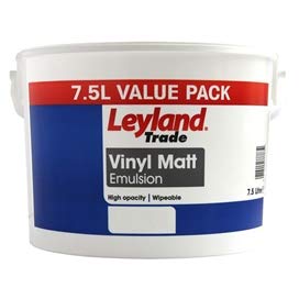 leyland Trade Vinyl matt Value Pack Brilliant White 7.5L