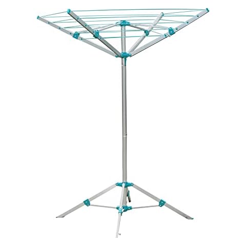 JVL 4 Arm Aluminium Rotary Airer, 16 Metre Cover