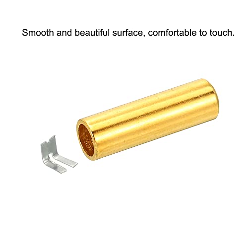 Image of MECCANIXITY Pull Cord Tassels Window Blind Extender Chain Drop Knobs Pull Ends Golden, for Curtain Blinds Shades Light Ceiling Fan Pull Switch, Pack of 4