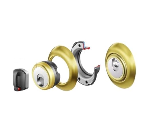 Défendeur magnétique anti-acide MR500Y-25D1 diamètre 50 mm laiton brillant