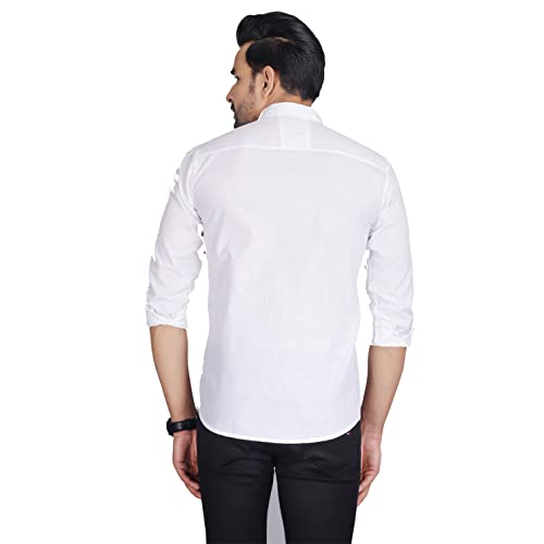 Image of Man Slim Fit Cotton Casual Shirt