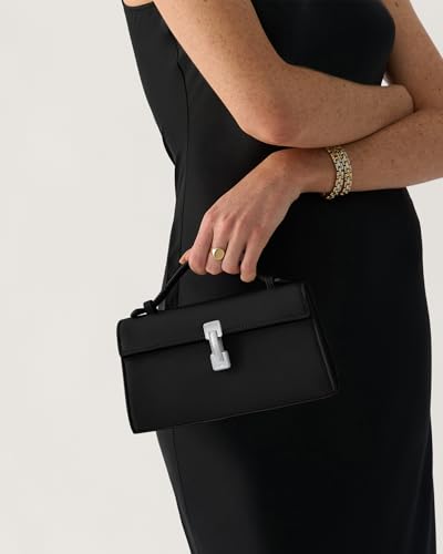 Image of Clutch Purses for Women - Small Purse Top Handle - Evening Bag - Adjustable Crossbody Handbag - Trendy PU Leather