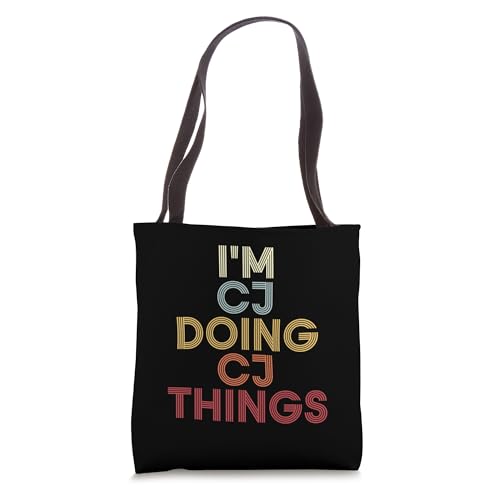 Cj Name Cj Personalized Name First Given Tote Bag