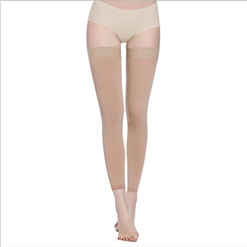 PPXGOGO Calcetines de compresión, soporte firme de 20 a 30 mmHg, medias de alta compresión con banda de silicona. Tratamiento para correr, edema,