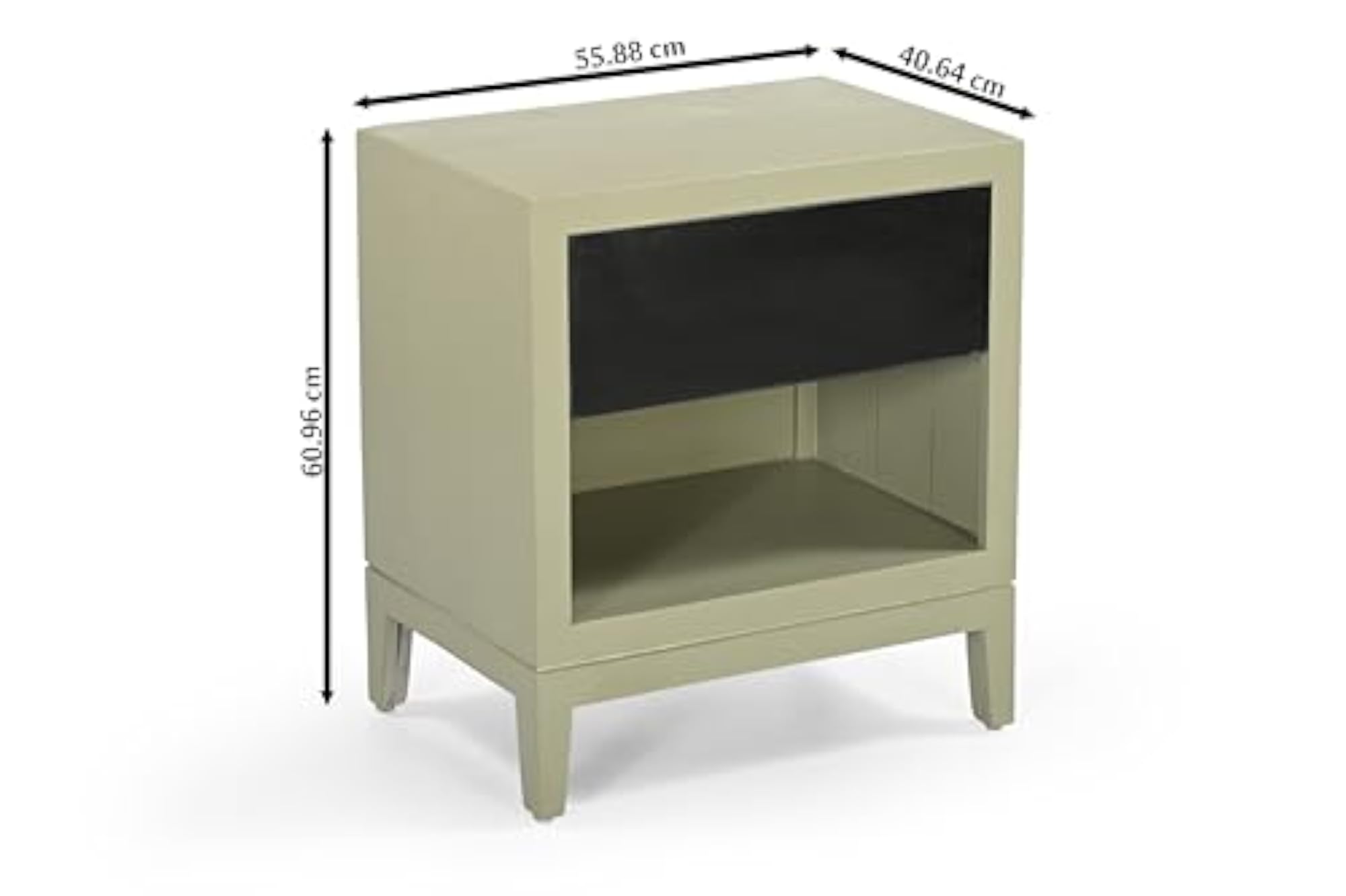 Solid Wood Bedside Table for Bedroom & Living Room