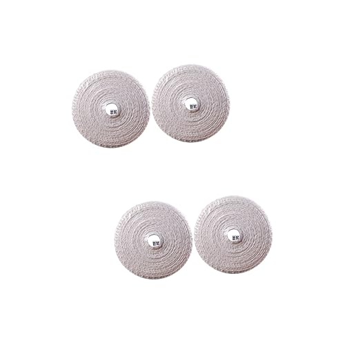 Amosfun 4 Rollen Speckgitter Wursthüllen sommerliche Wursthülle Metzger Netze Fleischnetz für die Küche Fleisch Seil Schinkennetzbeutel Netz zum Kochen Steaknetz Baumwollfaden Beige