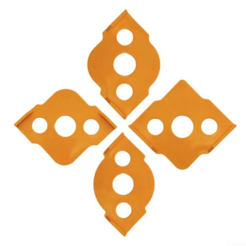 Gabarit de défonceuse pour projets de travail du bois avec plusieurs angles de rayon R5 à R40 et contrôle amélioré des outils de coupe (4 pièces)
