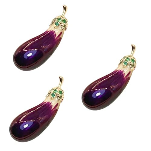 Épingle de col aubergine en cuivre violet de qualité pour insigne femme