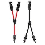 GENORTH – GENORTH 6 mm² Solarkabel Y Verteiler,1Y2 10AWG Solarpanel Y 