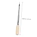 Stainless Steel Grain Sampler Probe with Wooden Handle for Soil Testing Cereal and Powder Sampling Ideal for Wheat Corn and Rice Inspection