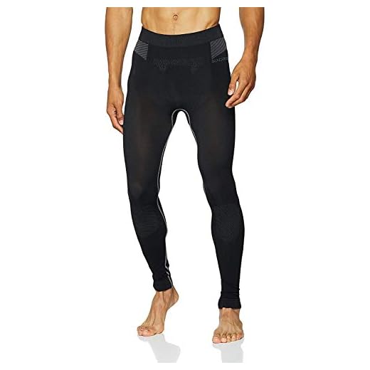 SUNDRIED Mens Running polainas Training tecnología de compresión Medias (Negro, L)