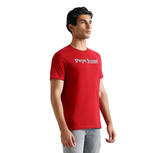 Image of Pepe Jeans Men T-Shirt|Cotton|Slim Fit