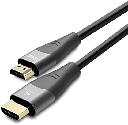 ZEBRONICS HAA2021 HDMI version 2.1 cable with 8K @ 60Hz, 4K @ 120Hz, eARC & CEC support, 3D compatible, 2 meters length, 48Gbps max and Gold-plated connectors