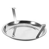 TOPBATHY Aschebehälter mit Griffen Feuerfester Kohlenbehälter Ascheauffangschale für Grill und Koreanisches BBQ für Außenbereich und Gewerbliche Nutzung