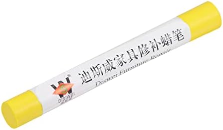 sourcing map Wood Wax Filler Stick, Furniture Crayons Wooden Repair Wax Filler Stick Touch Up Wax Paint Pens for Scratches Holes Floor Laminate Carpenters Tables Desks, Black