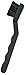 Menda 35691 Conductive Yarn Brush with Polypropylene Black Long Handle, Firm Bristle, 30mm Bristle Length