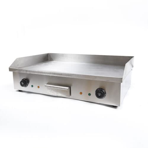4400w Electric Griddle, Cooktop Commercial One-piece Canteens Bbq Plate Stainless Steel Cooking Area: 28.5