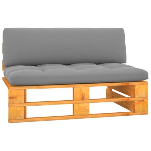 DYRJDJWIDHW Sofa Cama pequeño,sillón Cama,Sofa pequeño,Sofá Central palets jardín Madera Pino impregnada marrón mielAdecuado para salón, Dormitorio
