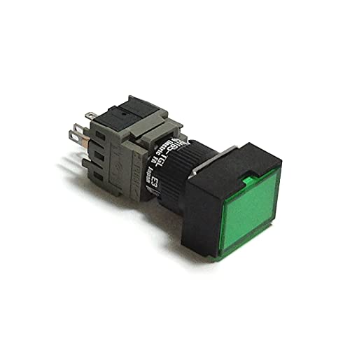AH165-TGLG11E3 | AH16G0N-11E3G | FUJI Flush Rectangular Head W Guard Green 1NO+1NC 24VDC LED