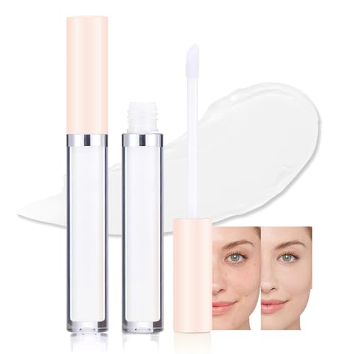 Full Cover Non-Creasing Concealer, Concealer Buildable Medium to Full Coverage Liquid Concealer, Covers Under Eye Dark Circles & Blemishes - Long-Lasting (01#White, 1Pcs)