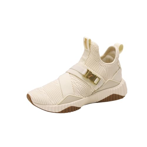 PUMA Kids Girls Defy Mid Varsity Slip On Sneakers Shoes Casual - Beige2