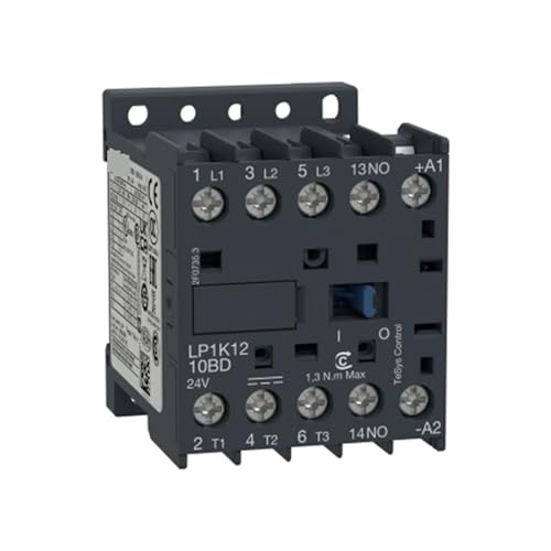 Contacteur CA TeSys K LP1-K1210BD Schneider Electric avec bobine CC 24V
